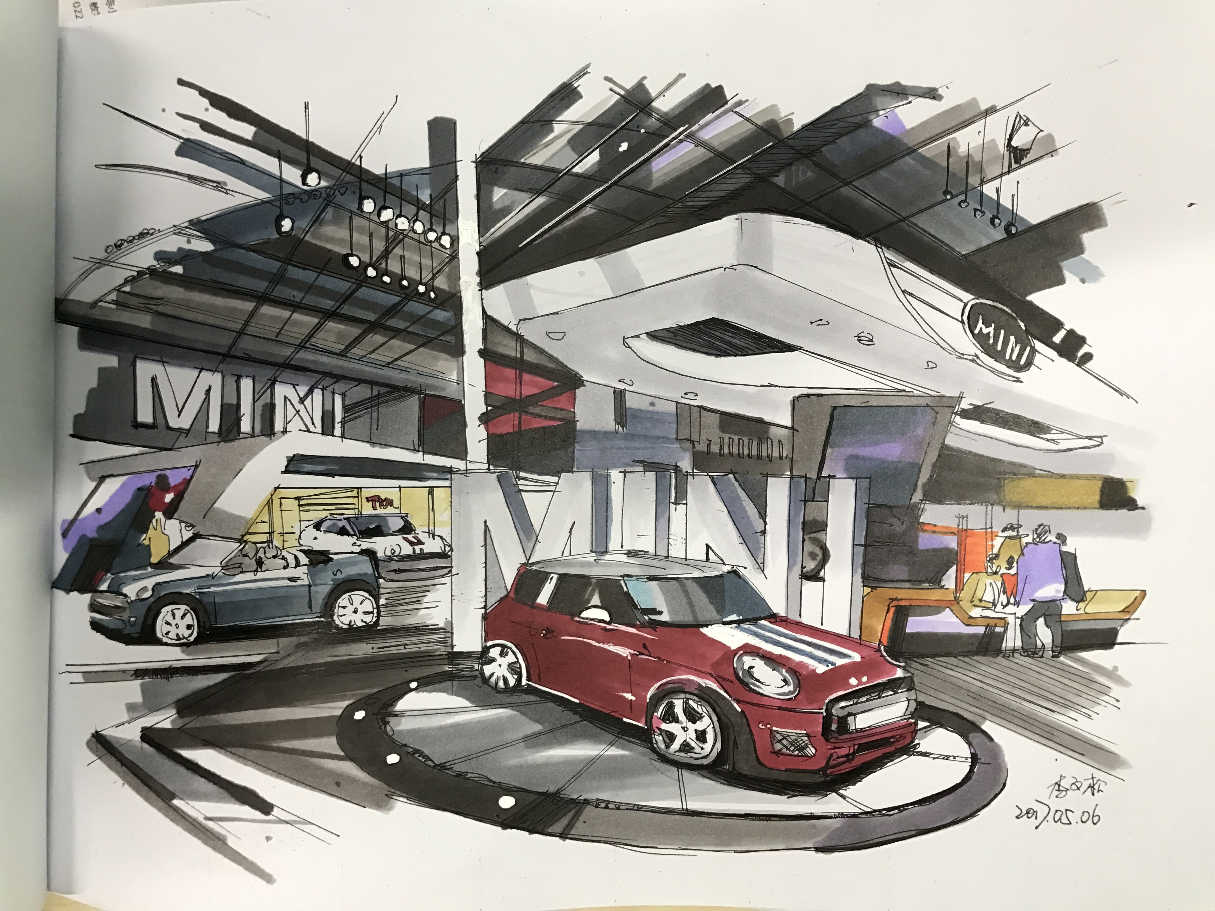 室内手绘-草图设计方案展示